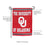 Embossed Suede Flag, GDN Size, University of Oklahoma