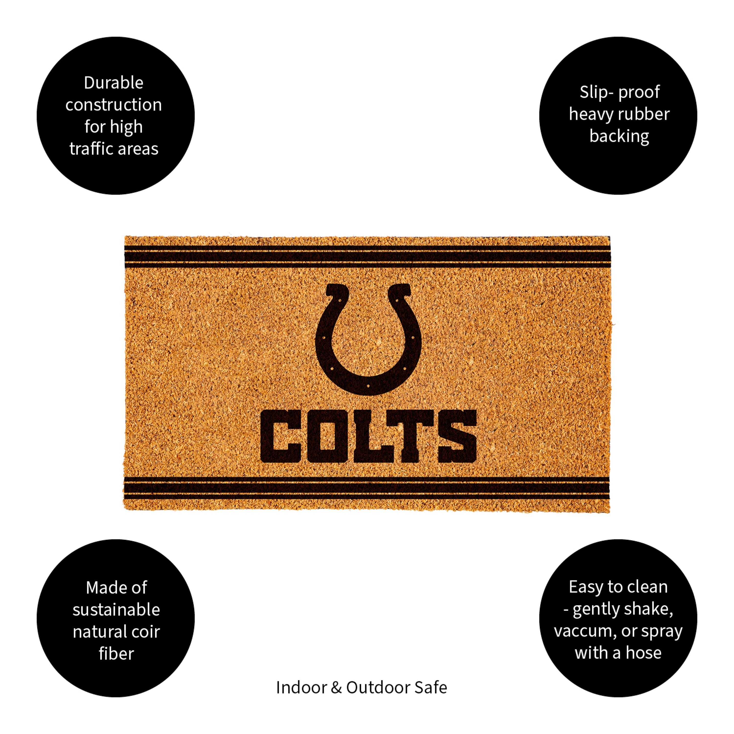 Indianapolis Colts, Coir Mat 1C - Sports Gifts, Sports Memorabilia, Sports Collectibles, Fan Shop