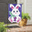 Easter Bunny Applique Garden Flag