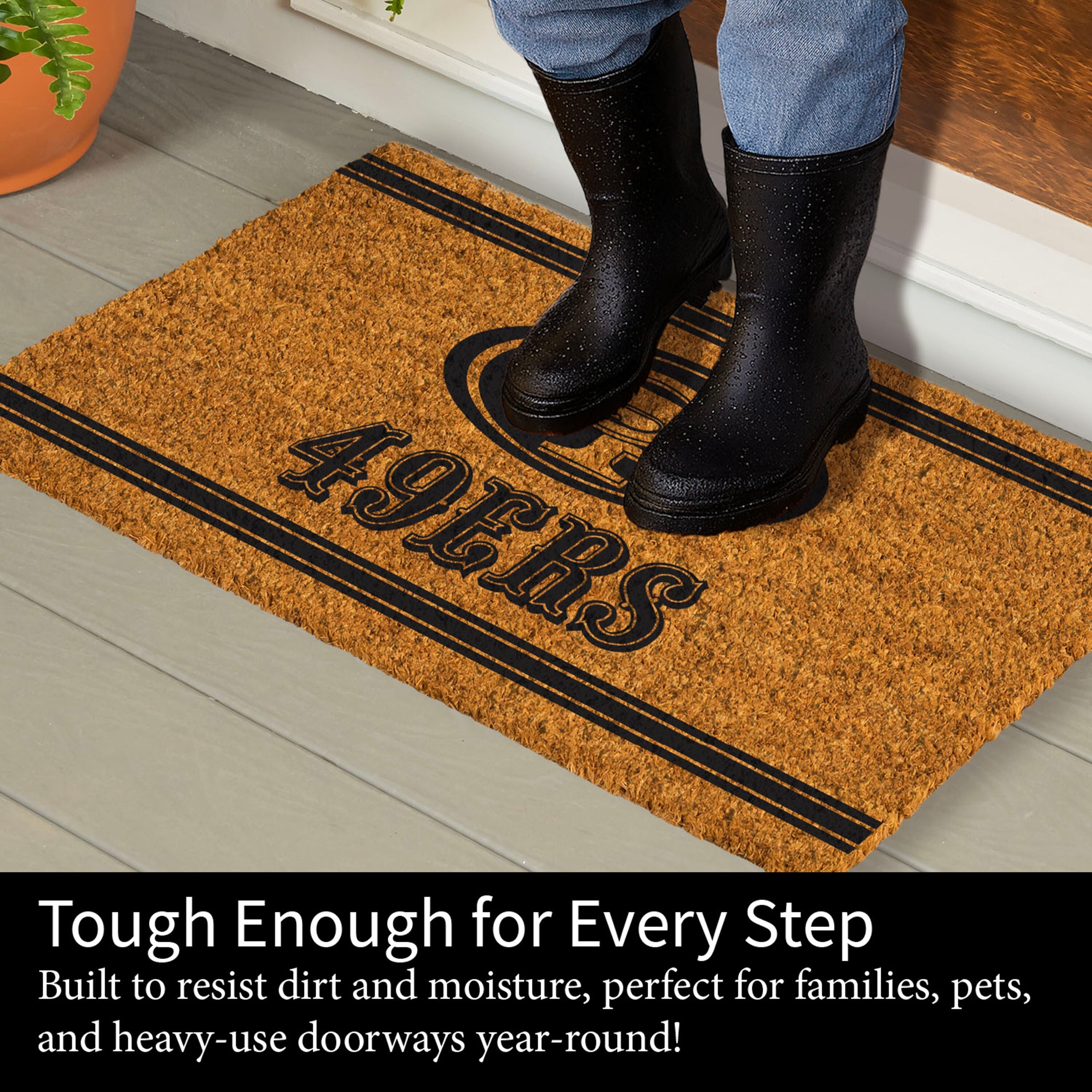 San Francisco 49ers, Coir Mat 1C - Sports Gifts, Sports Memorabilia, Sports Collectibles, Fan Shop
