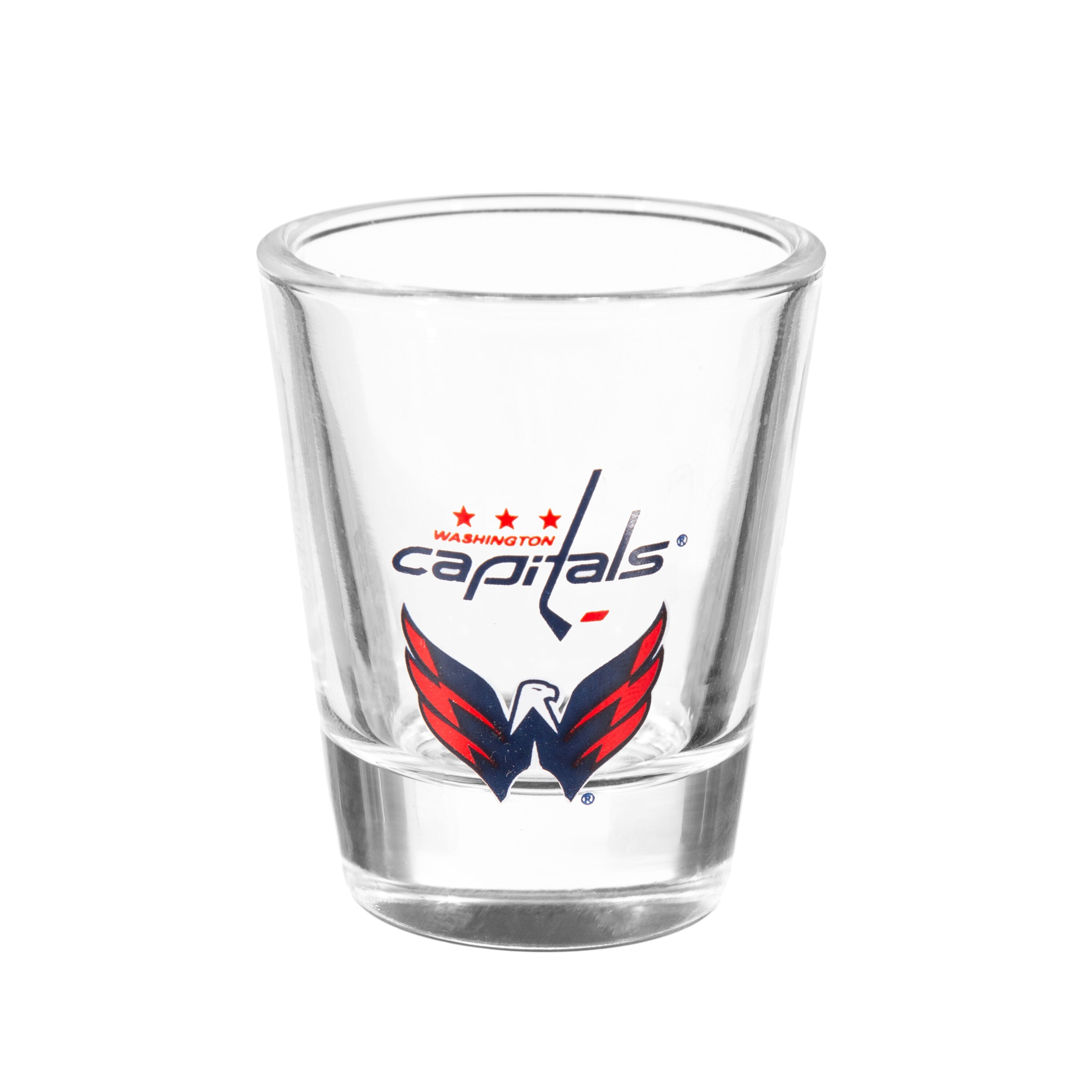 Washington Capitals 4-Piece Ceramic and Glass 2oz. Shot Glass Set - Sports Gifts, Sports Memorabilia, Sports Collectibles, Fan Shop