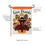 Give Thanks Patterned Turkey Applique Garden Flag