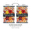 Fall Floral Applique House Flag