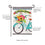 Welcome Home Bicycle Applique Garden Flag
