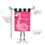 Let's Flamingle Garden Applique Flag