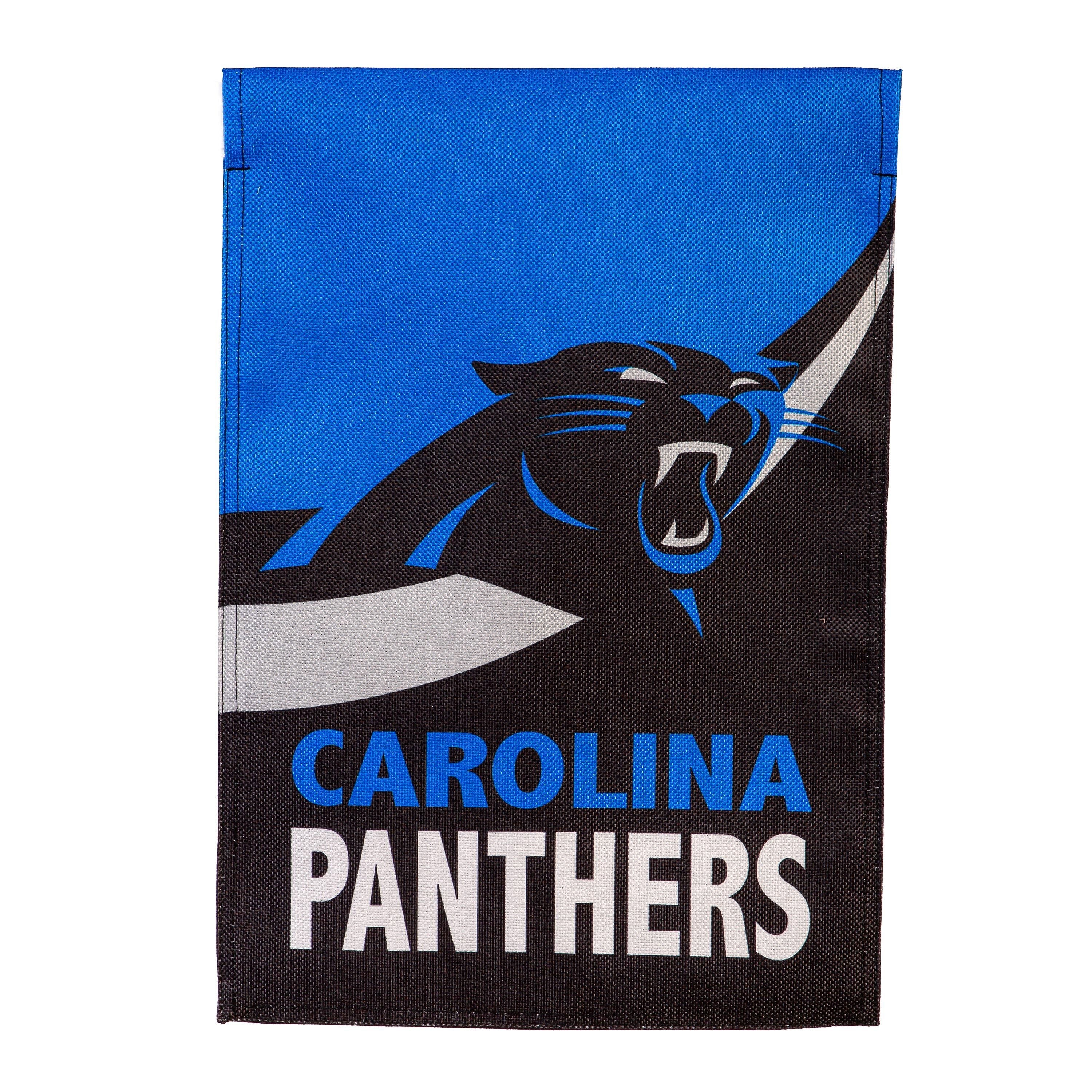Carolina Panthers Burlap Flag GDN Size - Sports Gifts, Sports Memorabilia, Sports Collectibles, Fan Shop