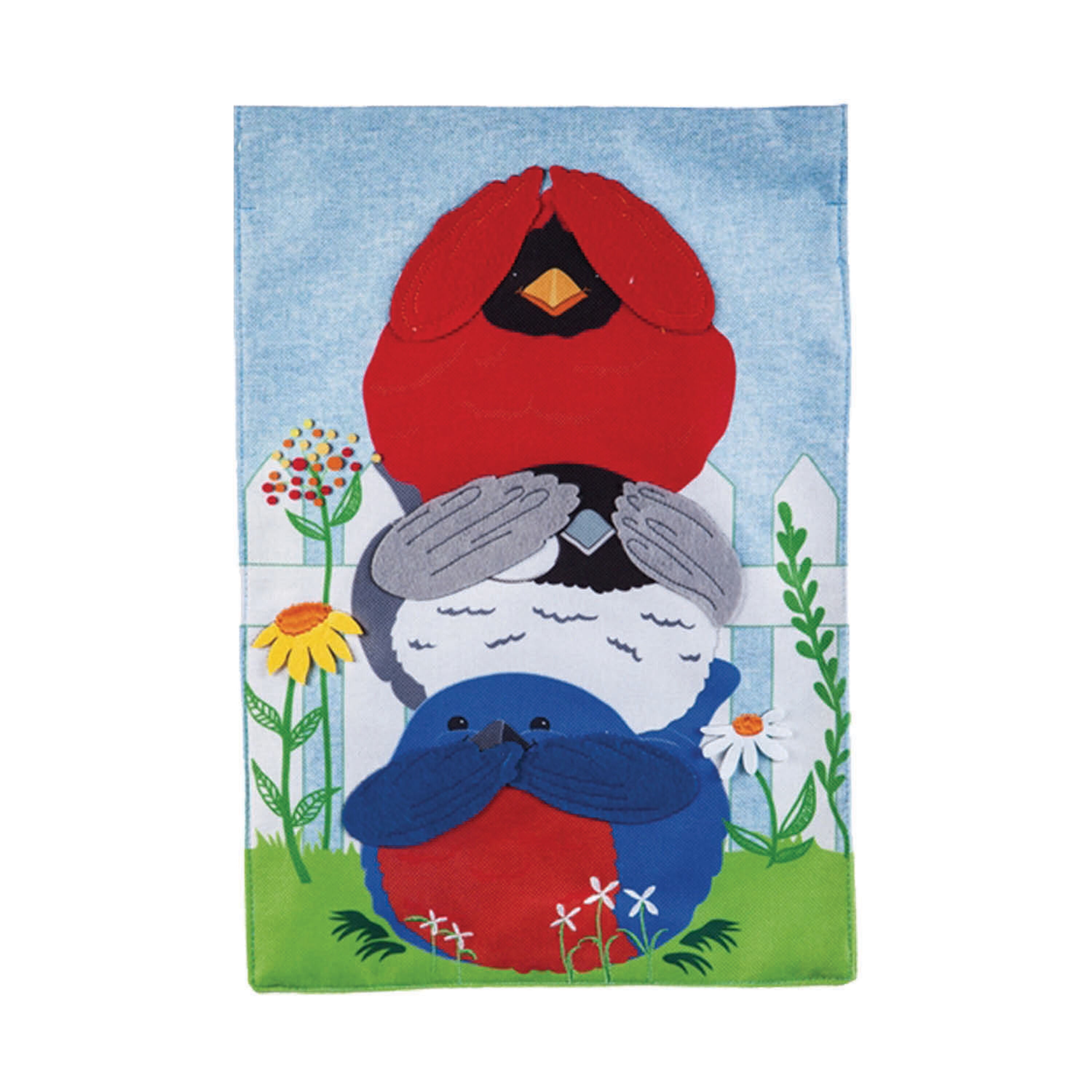 Portly Birds Garden Burlap Flag - Sports Gifts, Sports Memorabilia, Sports Collectibles, Fan Shop