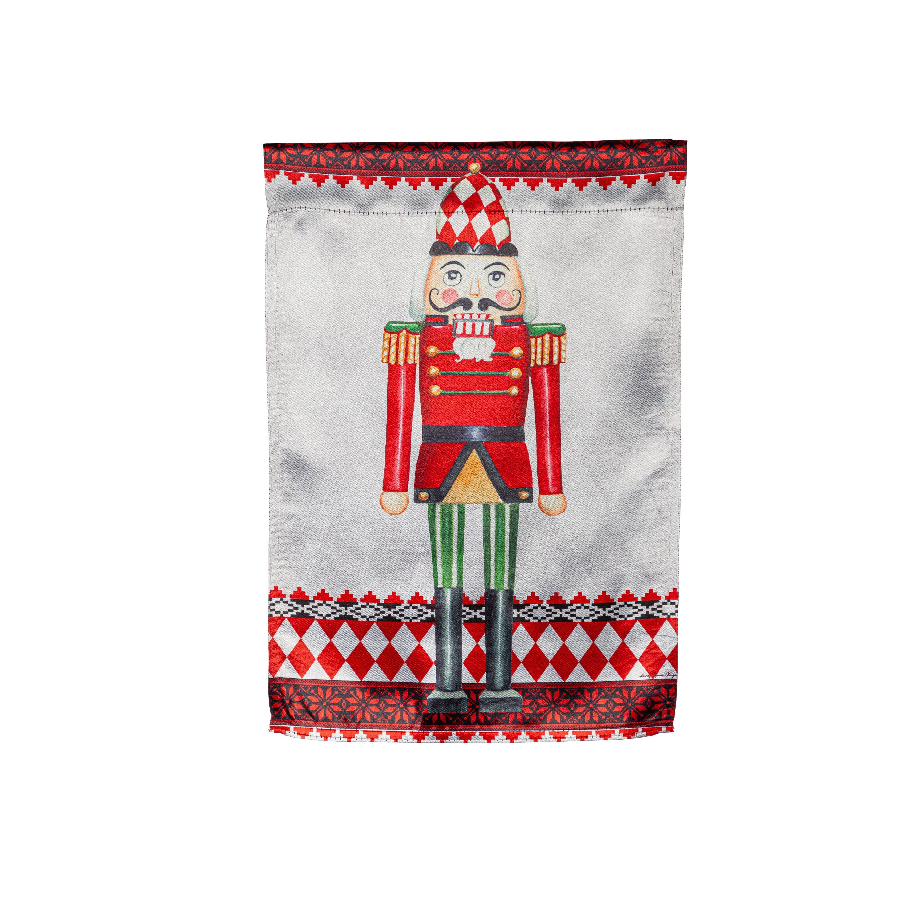 Christmas Nutcracker Lustre Garden Flag - Sports Gifts, Sports Memorabilia, Sports Collectibles, Fan Shop