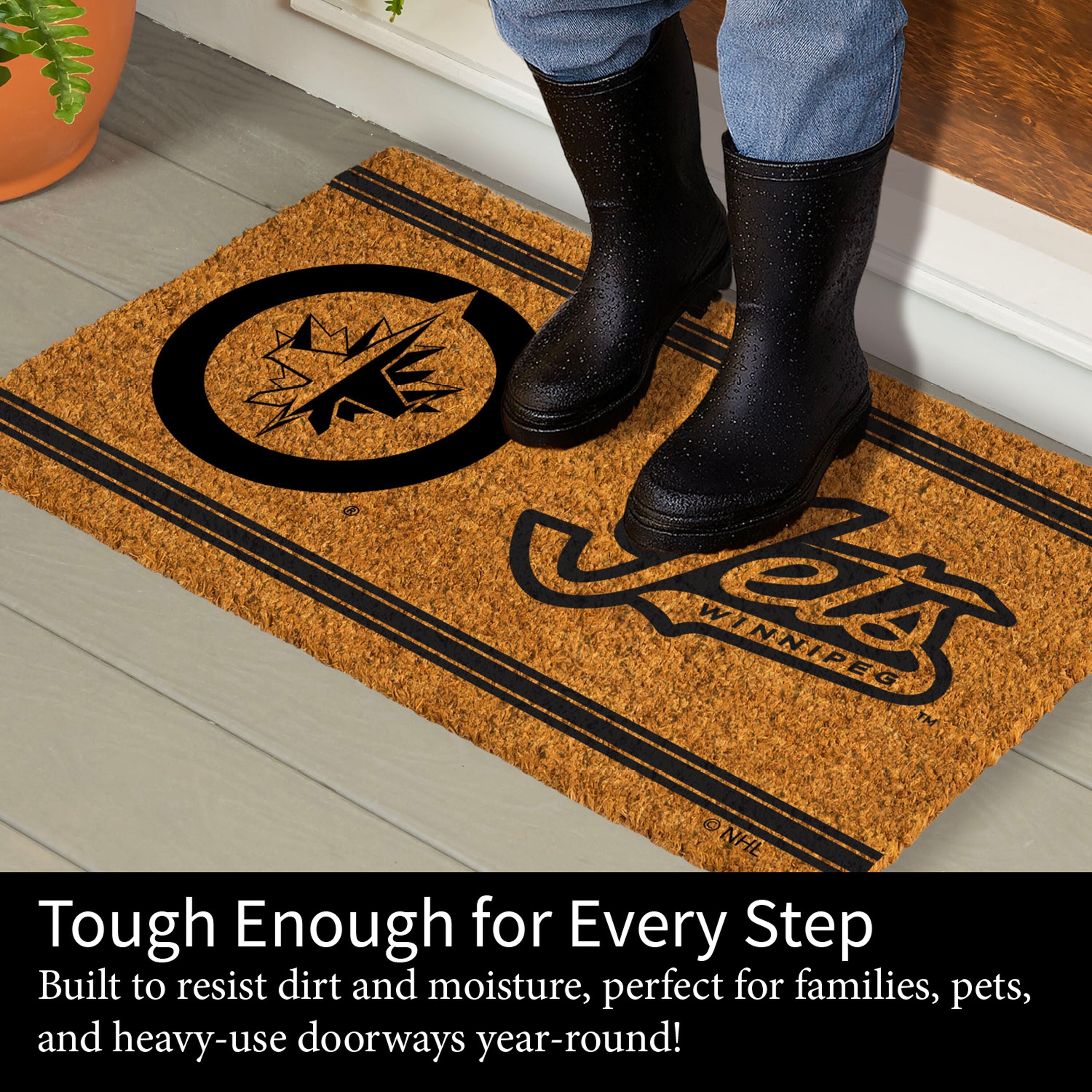 Winnipeg Jets, Coir Mat 1C - Sports Gifts, Sports Memorabilia, Sports Collectibles, Fan Shop