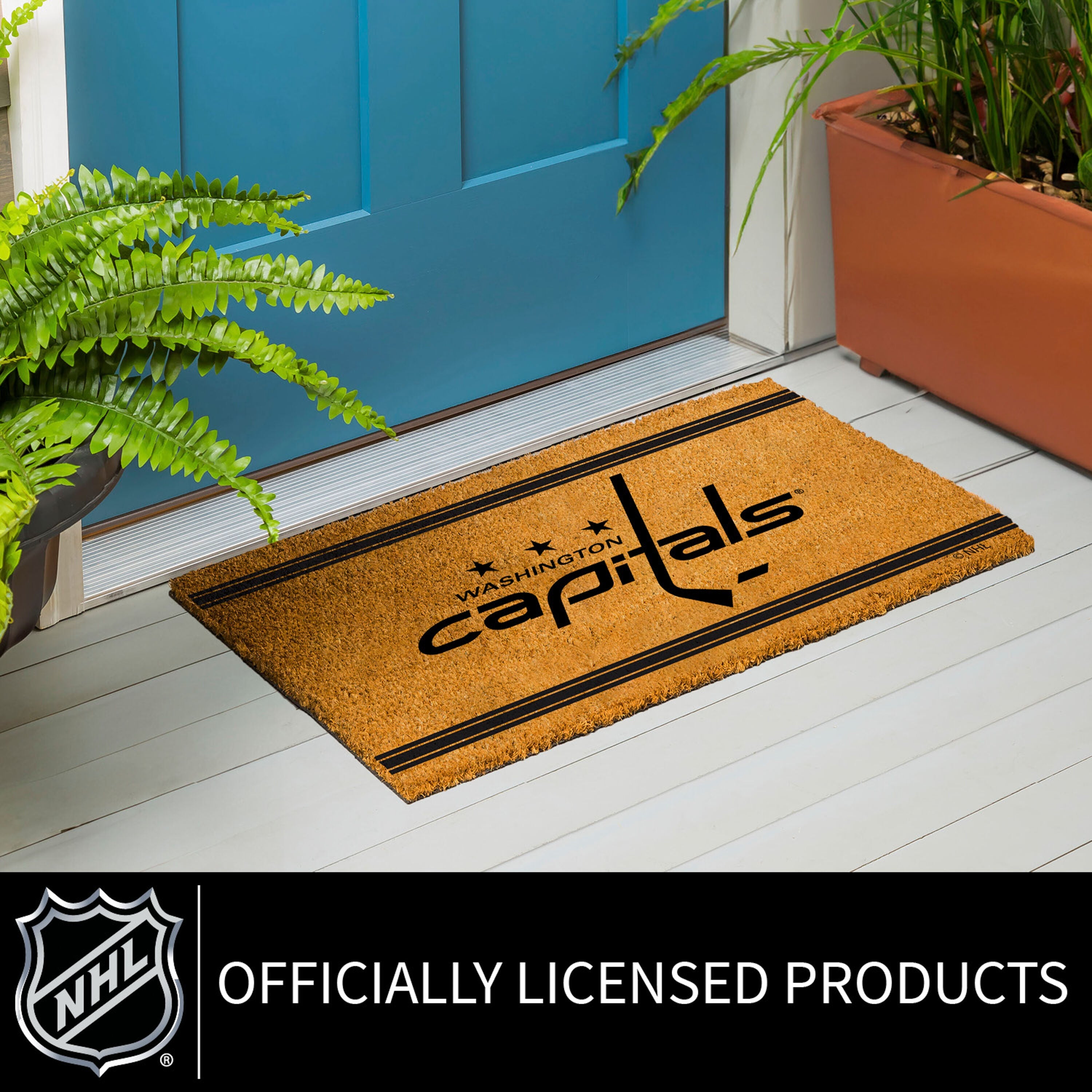 Washington Capitals, Coir Mat 1C - Sports Gifts, Sports Memorabilia, Sports Collectibles, Fan Shop