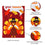 Candy Corn Turkey Garden Applique Flag