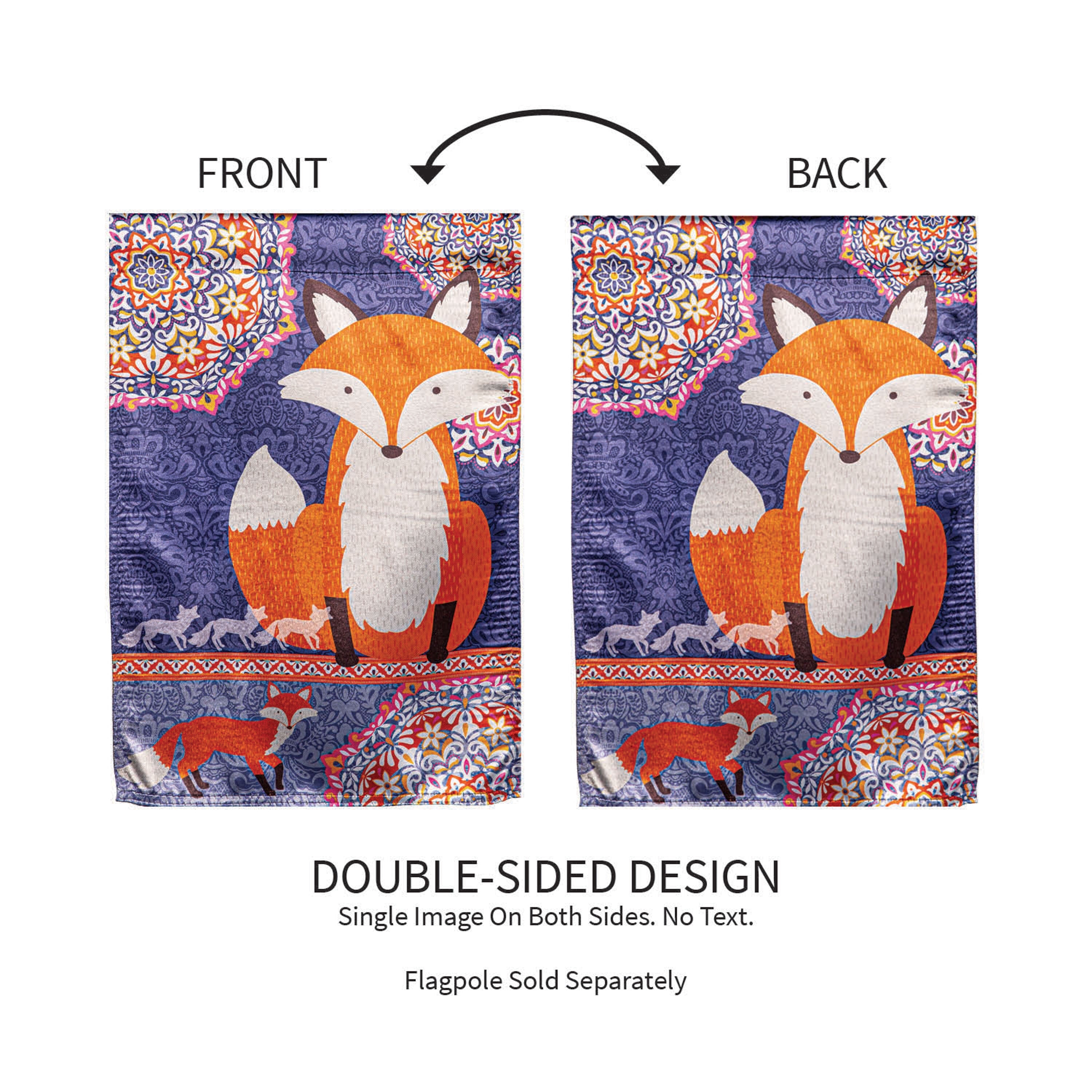 Fox in Fall Lustre Garden Flag - Sports Gifts, Sports Memorabilia, Sports Collectibles, Fan Shop