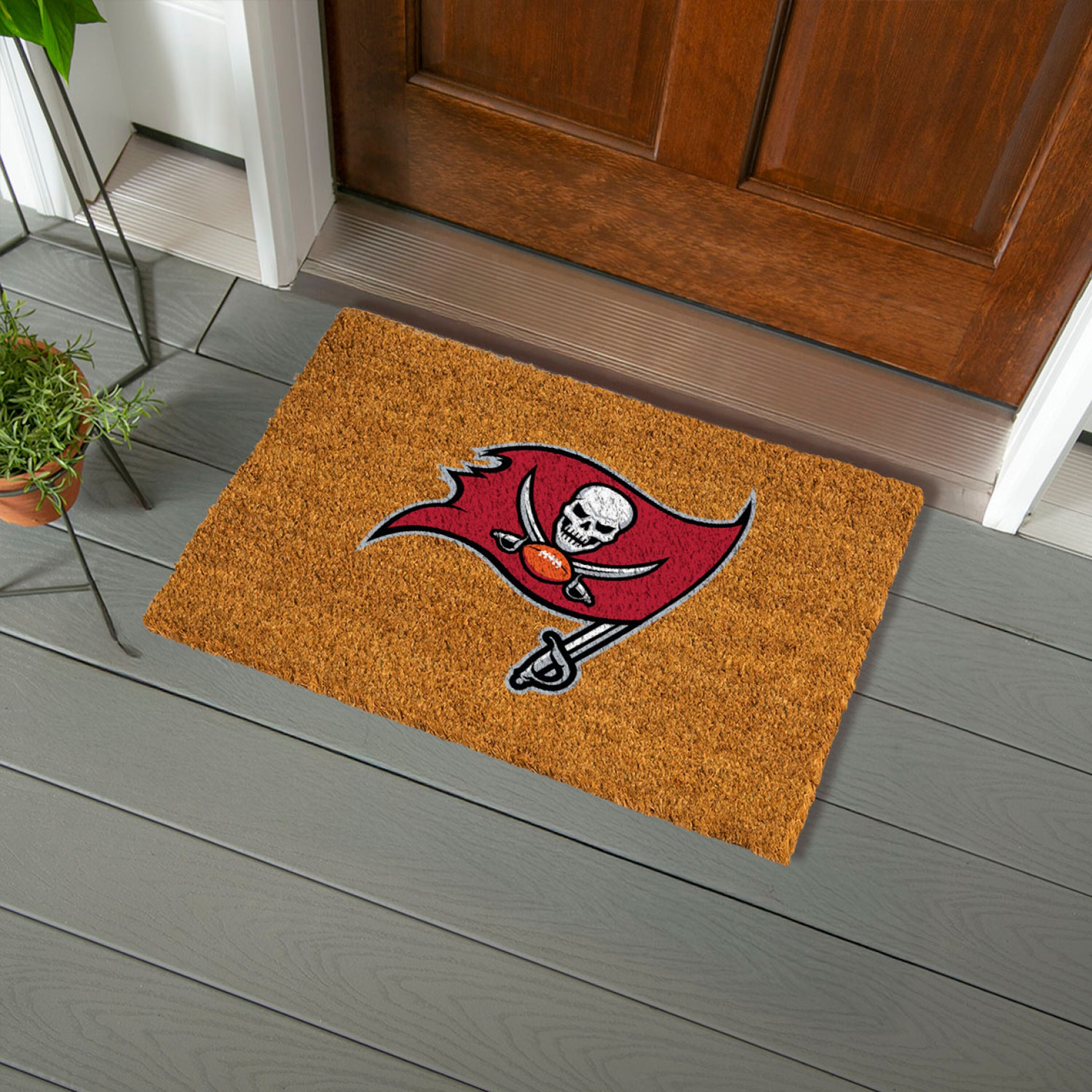Coir Mat, 16"x28", Tampa Bay Buccaneers - Sports Gifts, Sports Memorabilia, Sports Collectibles, Fan Shop
