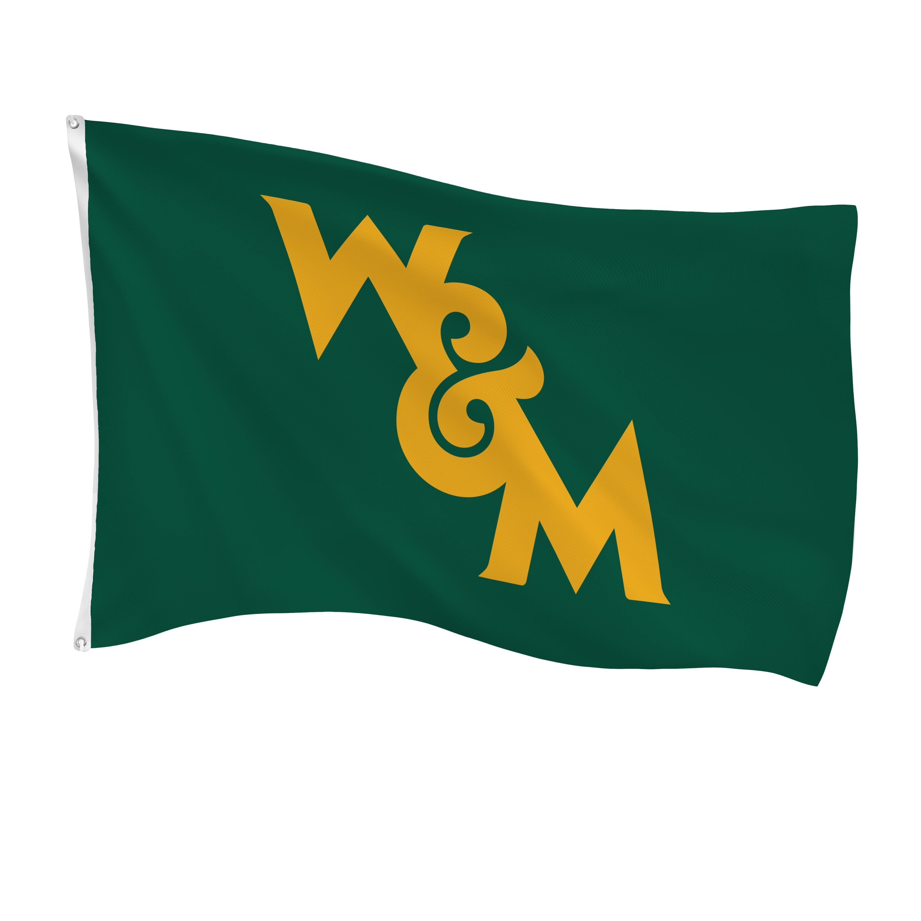 William & Mary Single Sided Flag w/ 2 Grommets, 3'x5'