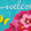 Spring Geraniums Garden Applique Flag