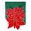 Poinsettia Bloom Basic Applique Garden Flag