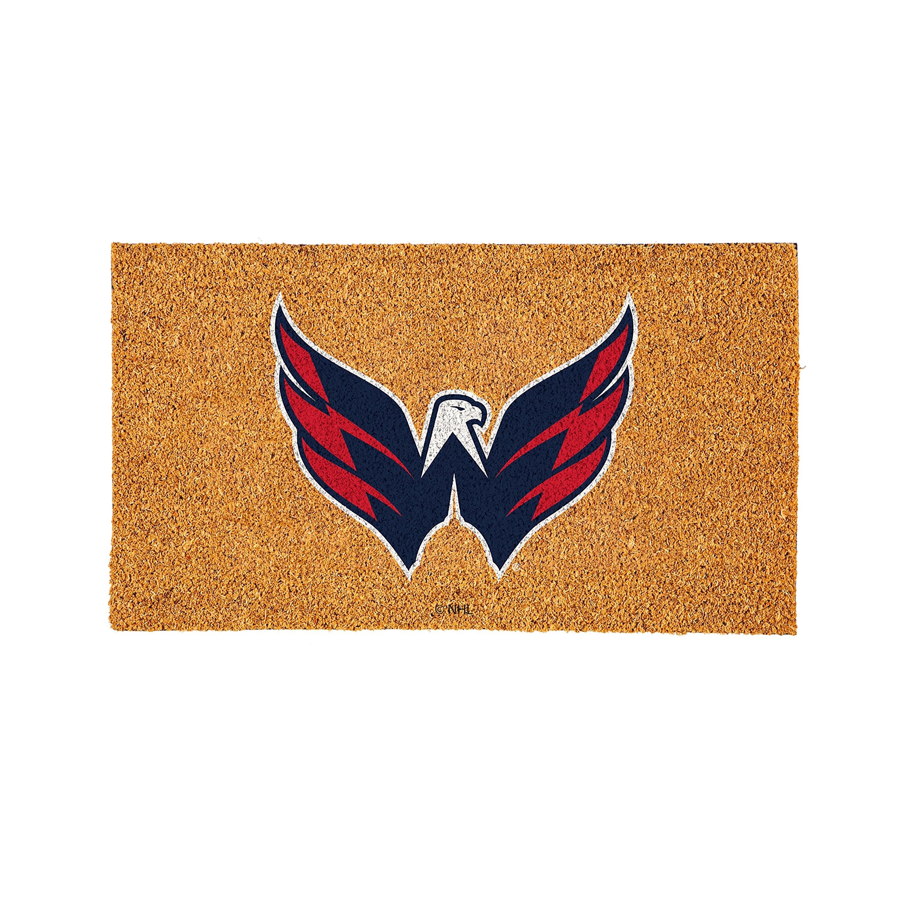 Coir Mat, 16"x28", Washington Capitals - Sports Gifts, Sports Memorabilia, Sports Collectibles, Fan Shop