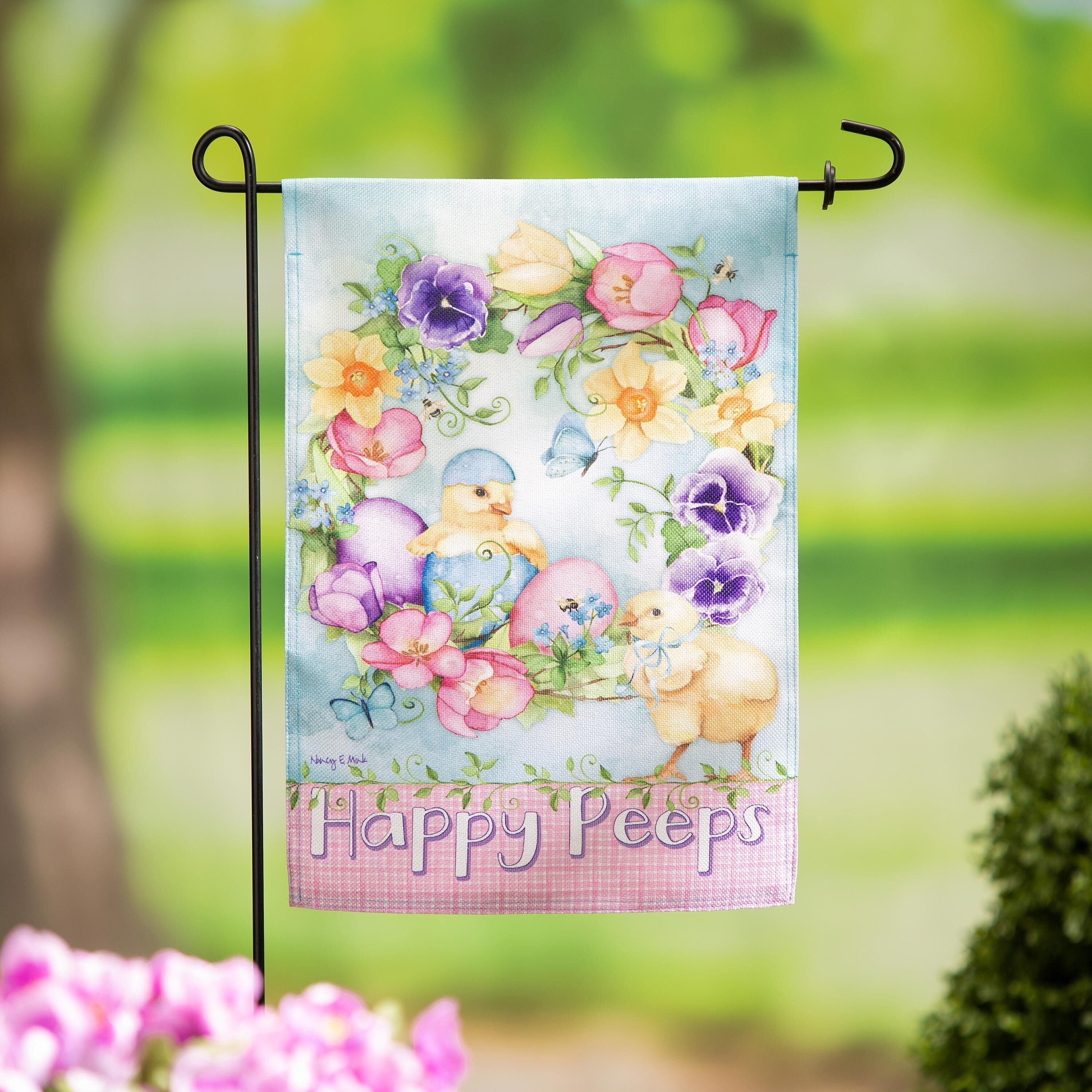 Spring Has Hatched Burlap Garden Flag - Sports Gifts, Sports Memorabilia, Sports Collectibles, Fan Shop