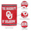Embossed Suede Flag, GDN Size, University of Oklahoma