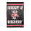 Embossed Suede Flag, House Size, University of Wisconsin-Madison - Sports Gifts, Sports Memorabilia, Sports Collectibles, Fan Shop
