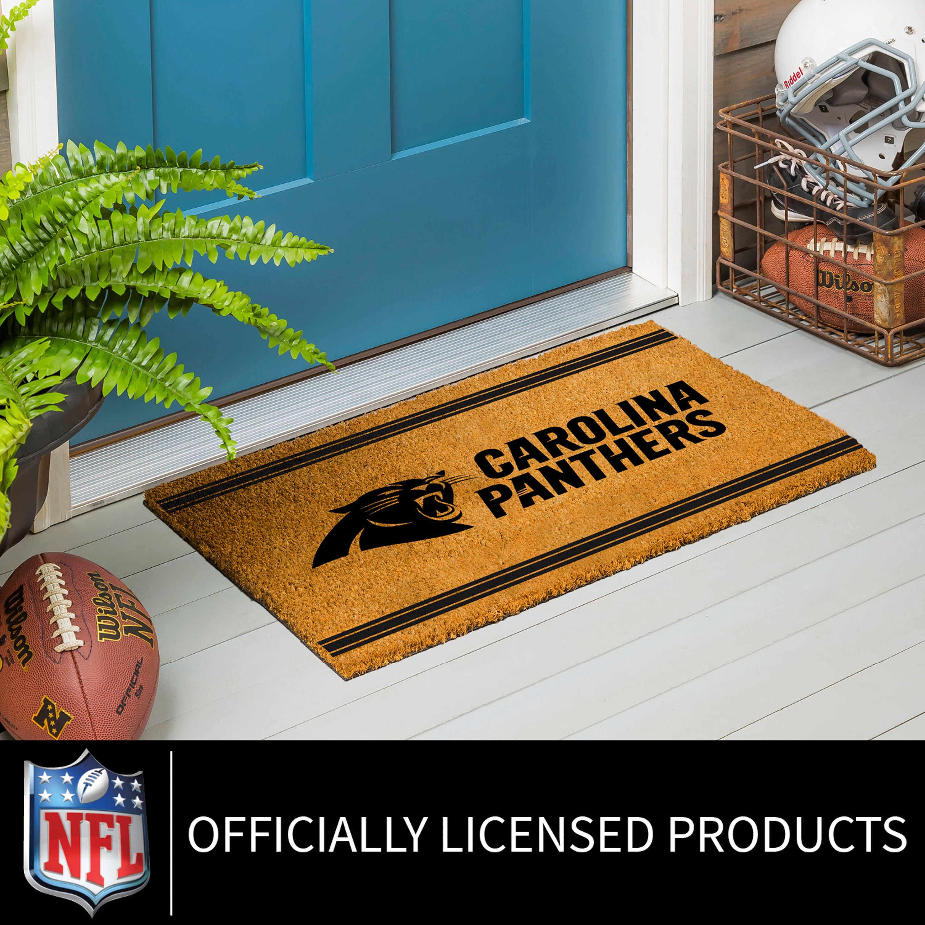 Carolina Panthers, Coir Mat 1C - Sports Gifts, Sports Memorabilia, Sports Collectibles, Fan Shop