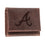 Atlanta Braves Tri-Fold Wallet Brown 100% Genuine Leather - Sports Gifts, Sports Memorabilia, Sports Collectibles, Fan Shop