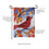 Cardinal in Fall Tree Applique Garden Flag