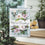 Merry Christmas Floral Applique Garden Flag