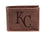 Kansas City Royals Bi-Fold Wallet Brown 100% Genuine Leather - Sports Gifts, Sports Memorabilia, Sports Collectibles, Fan Shop