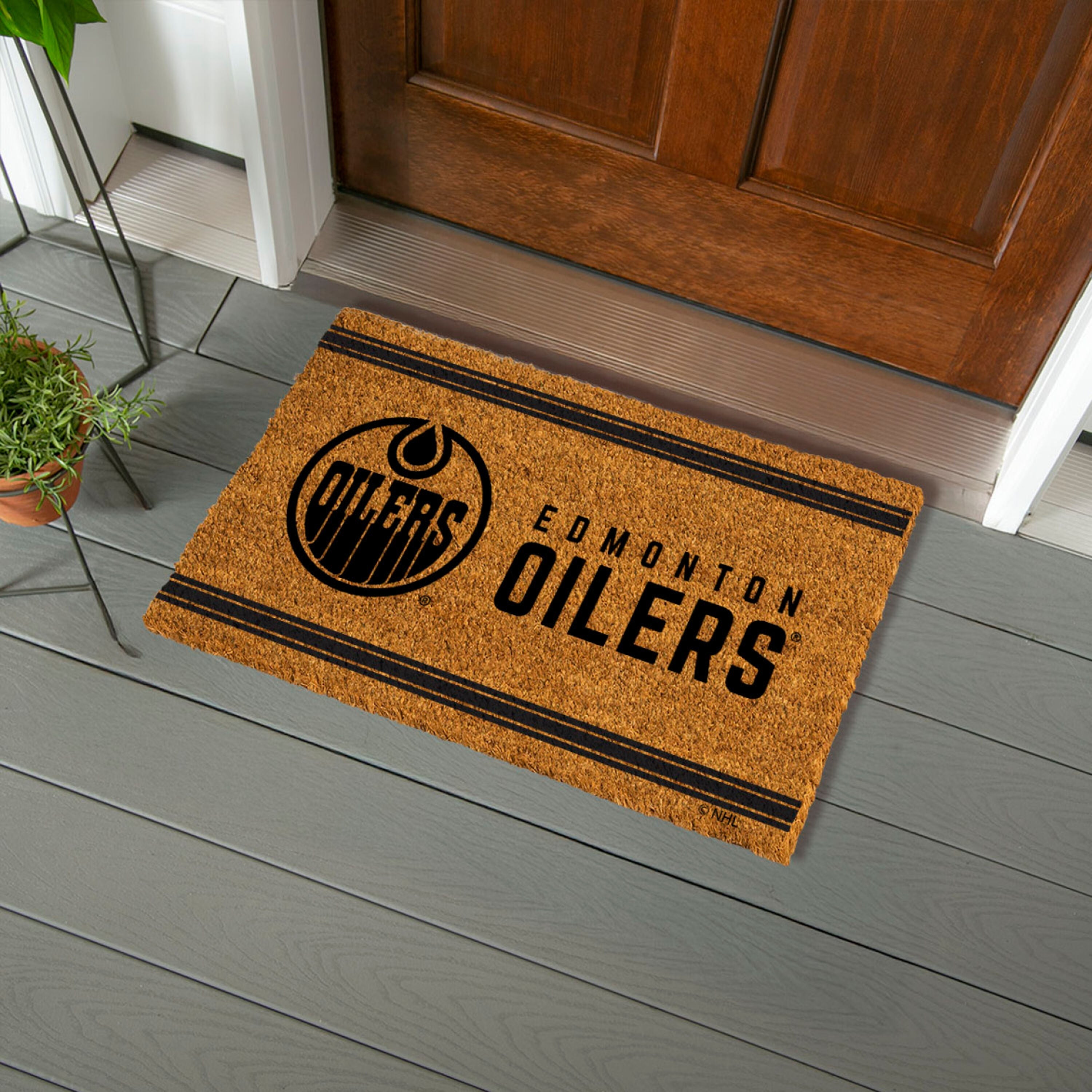 Edmonton Oilers, Coir Mat 1C - Sports Gifts, Sports Memorabilia, Sports Collectibles, Fan Shop