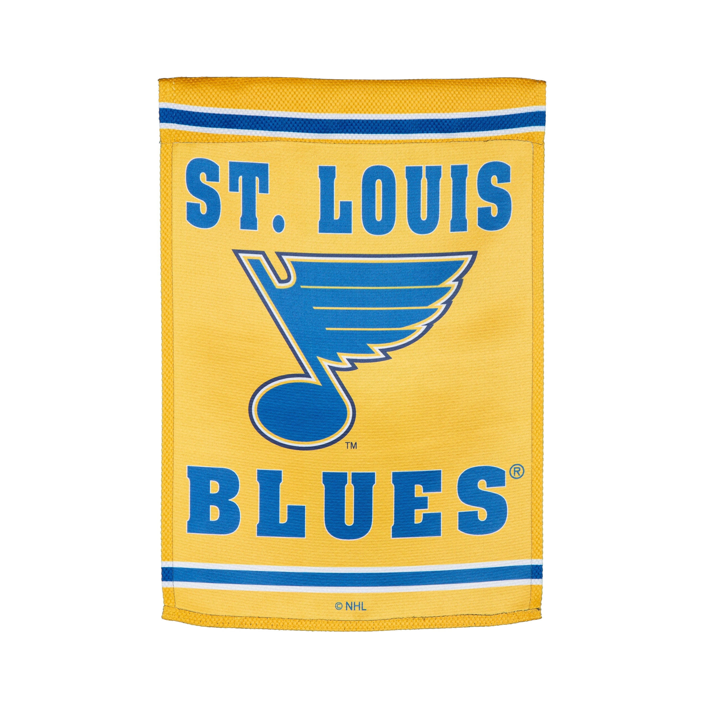 Embossed Suede Flag, GDN Size, St Louis Blues - Sports Gifts, Sports Memorabilia, Sports Collectibles, Fan Shop