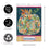 Patterned Jacobean Floral Pumpkin Applique House Flag