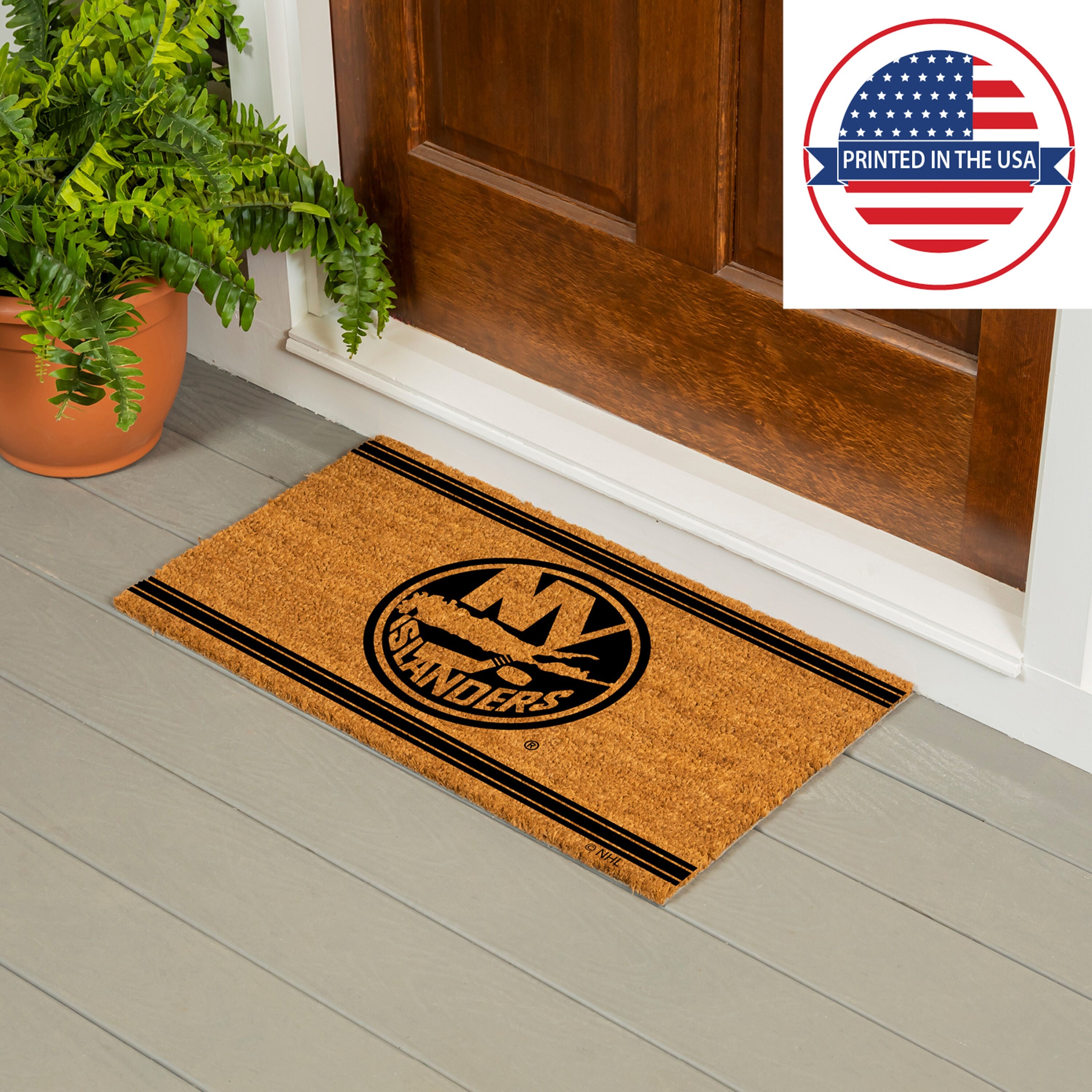 New York Islanders, Coir Mat 1C - Sports Gifts, Sports Memorabilia, Sports Collectibles, Fan Shop