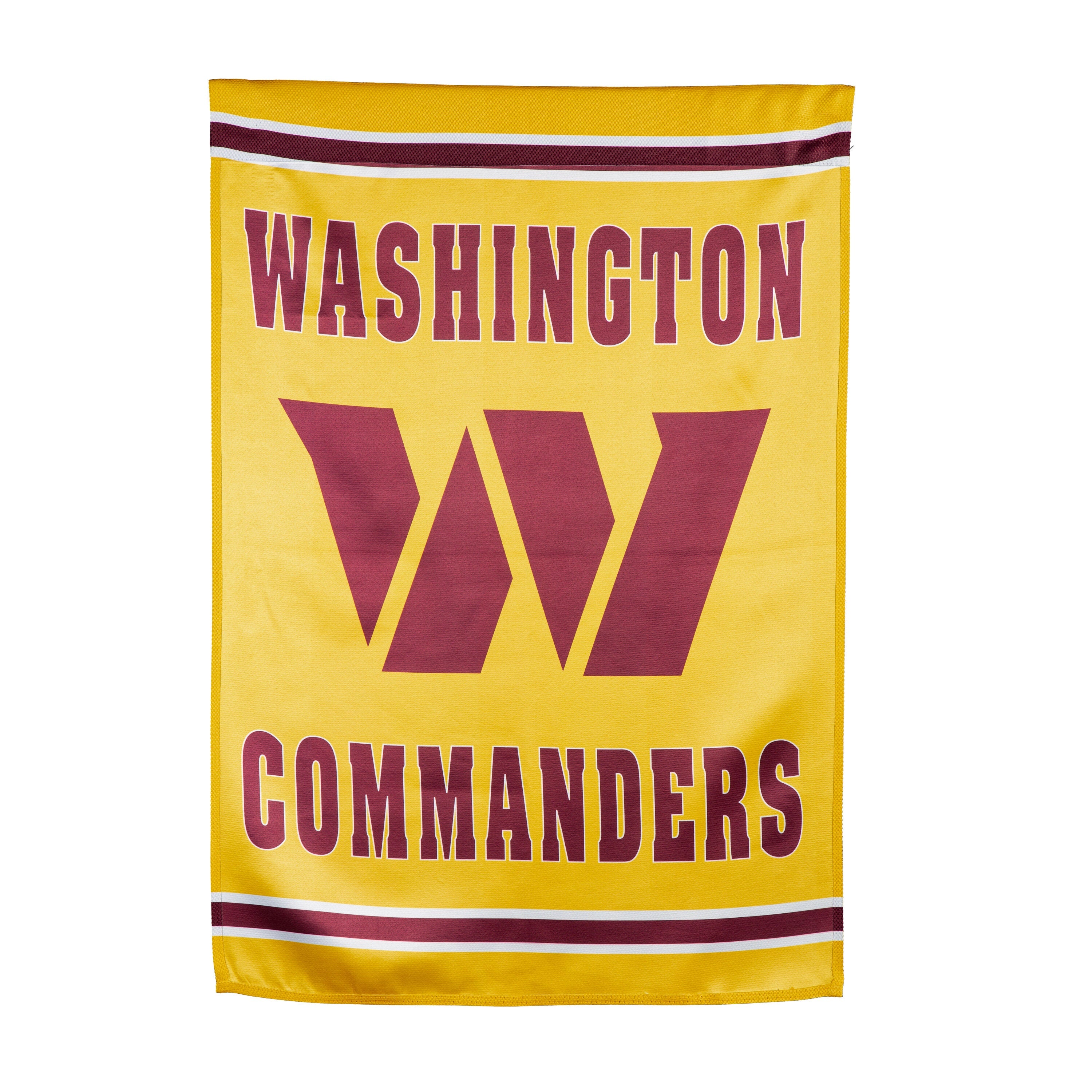 Embossed Suede Flag, House Size, Washington Commanders - Sports Gifts, Sports Memorabilia, Sports Collectibles, Fan Shop