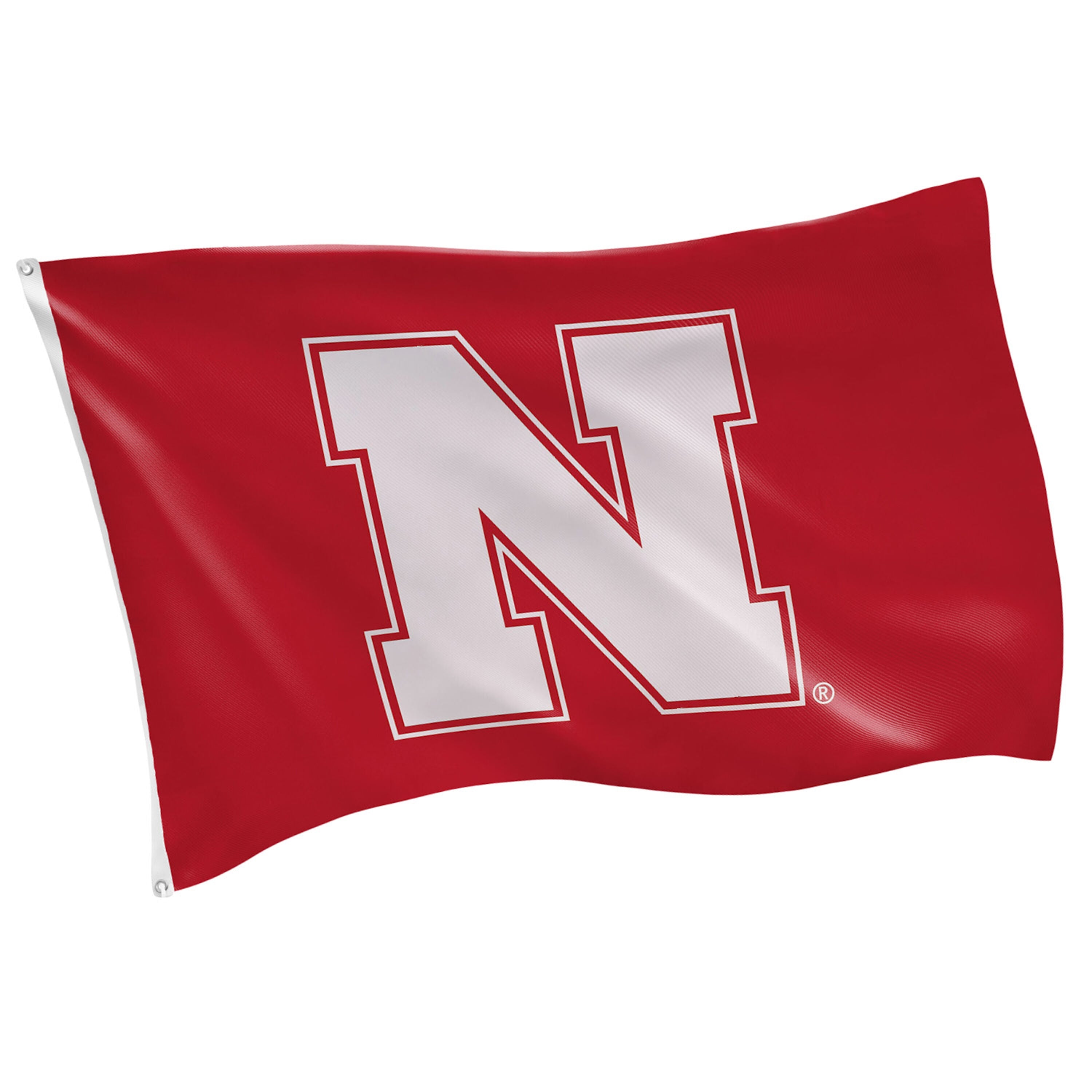 University of Nebraska Single Sided Estate Flag with 2 Grommets, 3'x5'