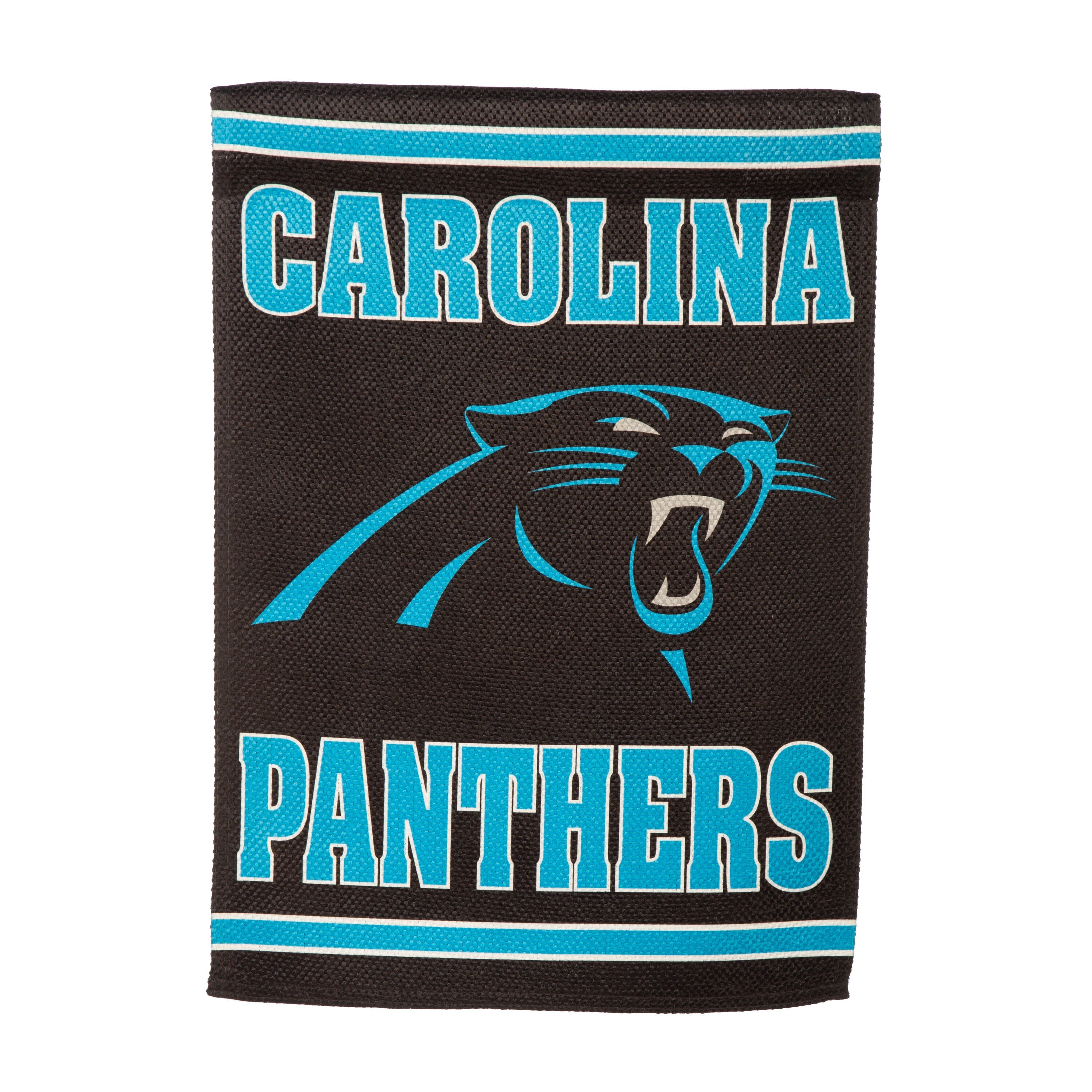 Embossed Suede Flag, GDN Size, Carolina Panthers - Sports Gifts, Sports Memorabilia, Sports Collectibles, Fan Shop