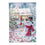Cottage in the Snow Lustre House Flag