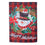 Happy Holiday Snowman Suede Garden Flag - Sports Gifts, Sports Memorabilia, Sports Collectibles, Fan Shop