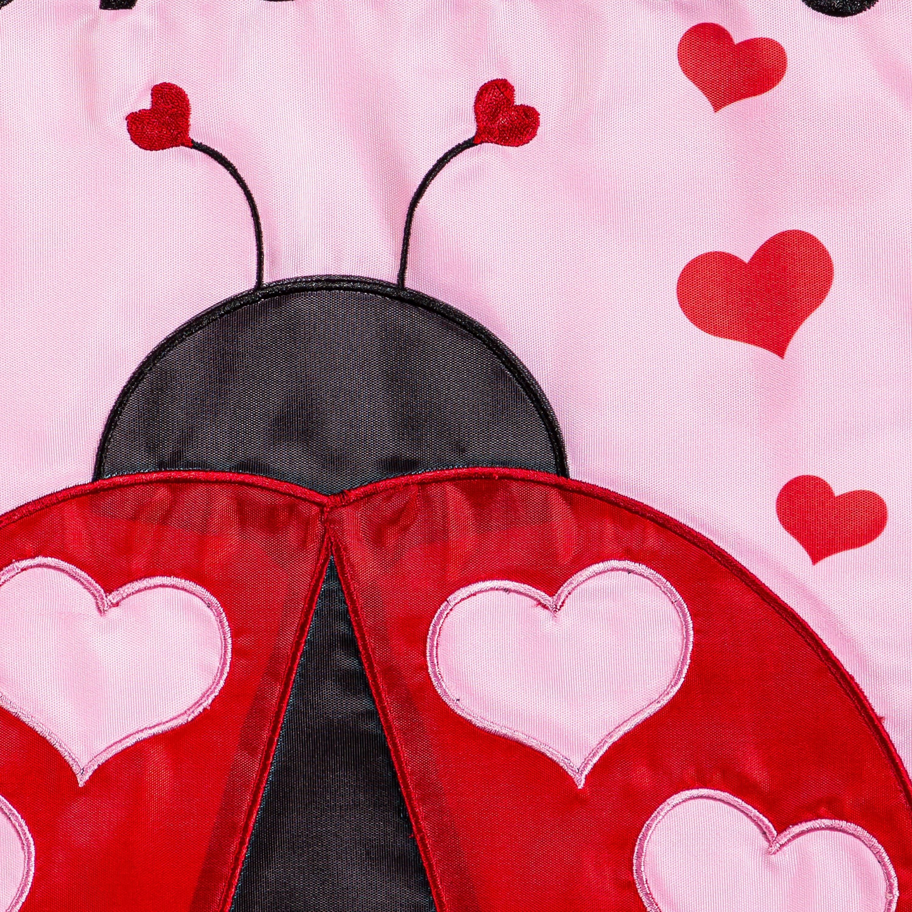 Love Bug Aplique Garden Flag - Sports Gifts, Sports Memorabilia, Sports Collectibles, Fan Shop