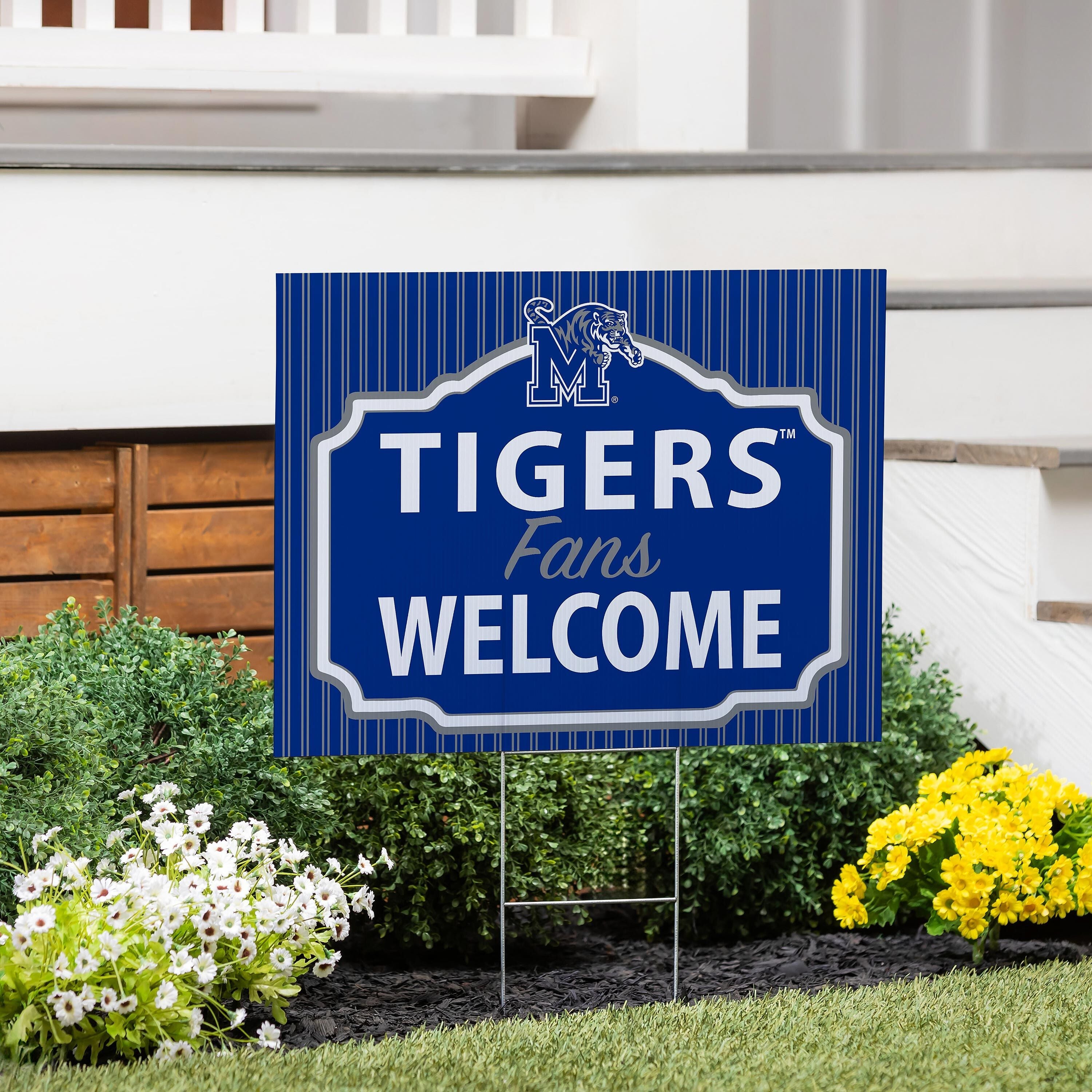 University of Memphis Coroplast Yard Sign, "Fans Welcome"