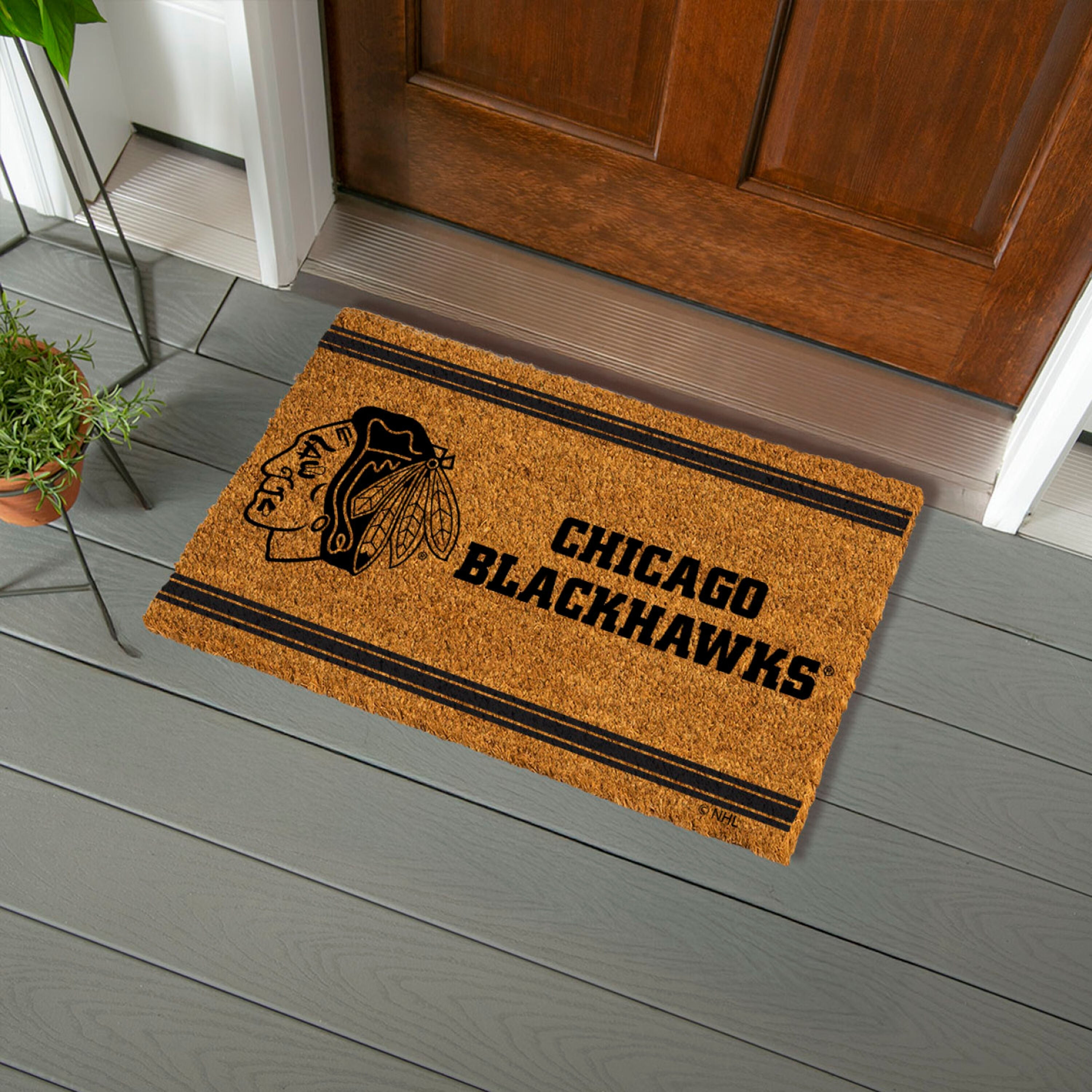 Chicago Blackhawks, Coir Mat 1C - Sports Gifts, Sports Memorabilia, Sports Collectibles, Fan Shop