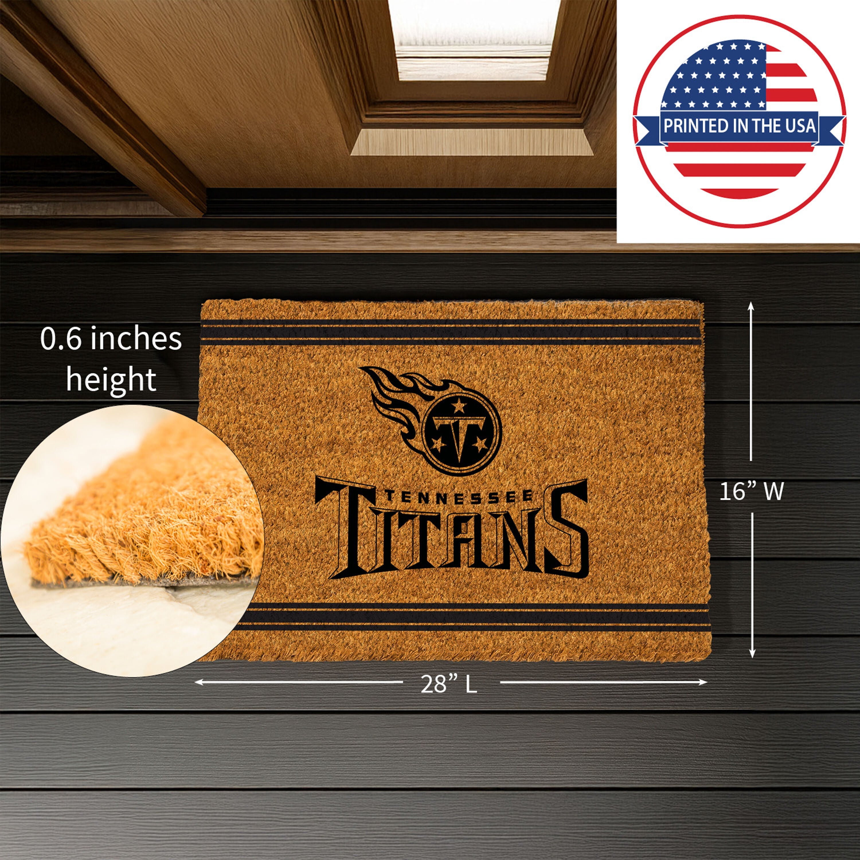 Tennessee Titans, Coir Mat 1C - Sports Gifts, Sports Memorabilia, Sports Collectibles, Fan Shop