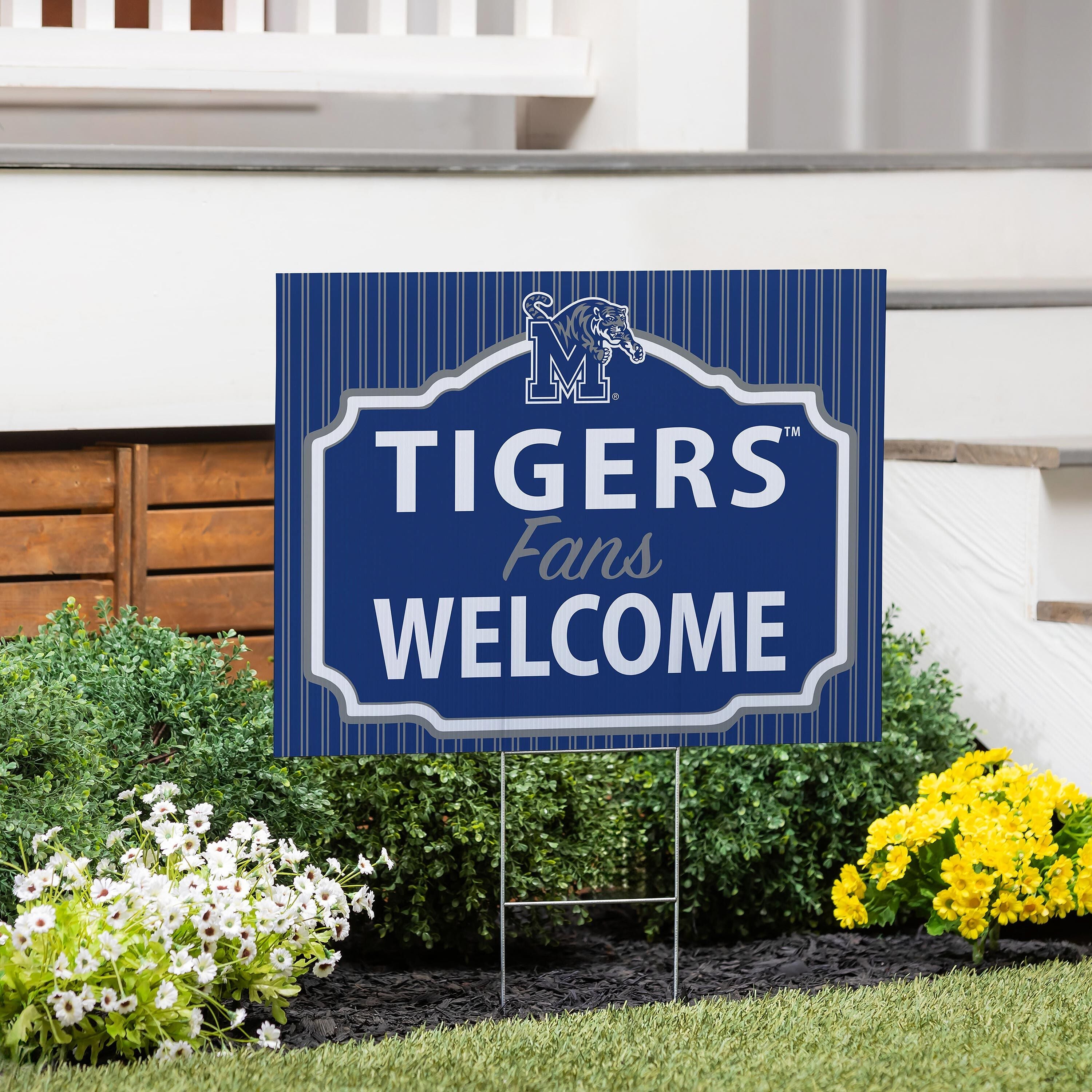 University of Memphis Coroplast Yard Sign, "Fans Welcome"