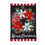 Poinsettia Wreath Linen Garden Flag