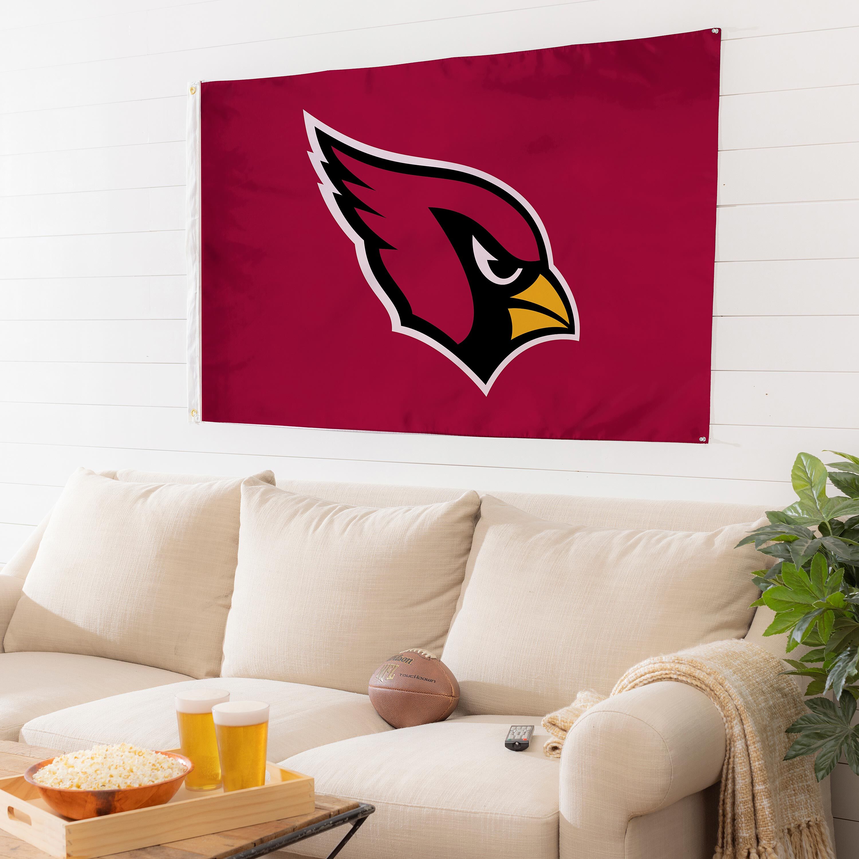 3'x5' Single Sided Flag w/ 2 Grommets, Arizona Cardinals
