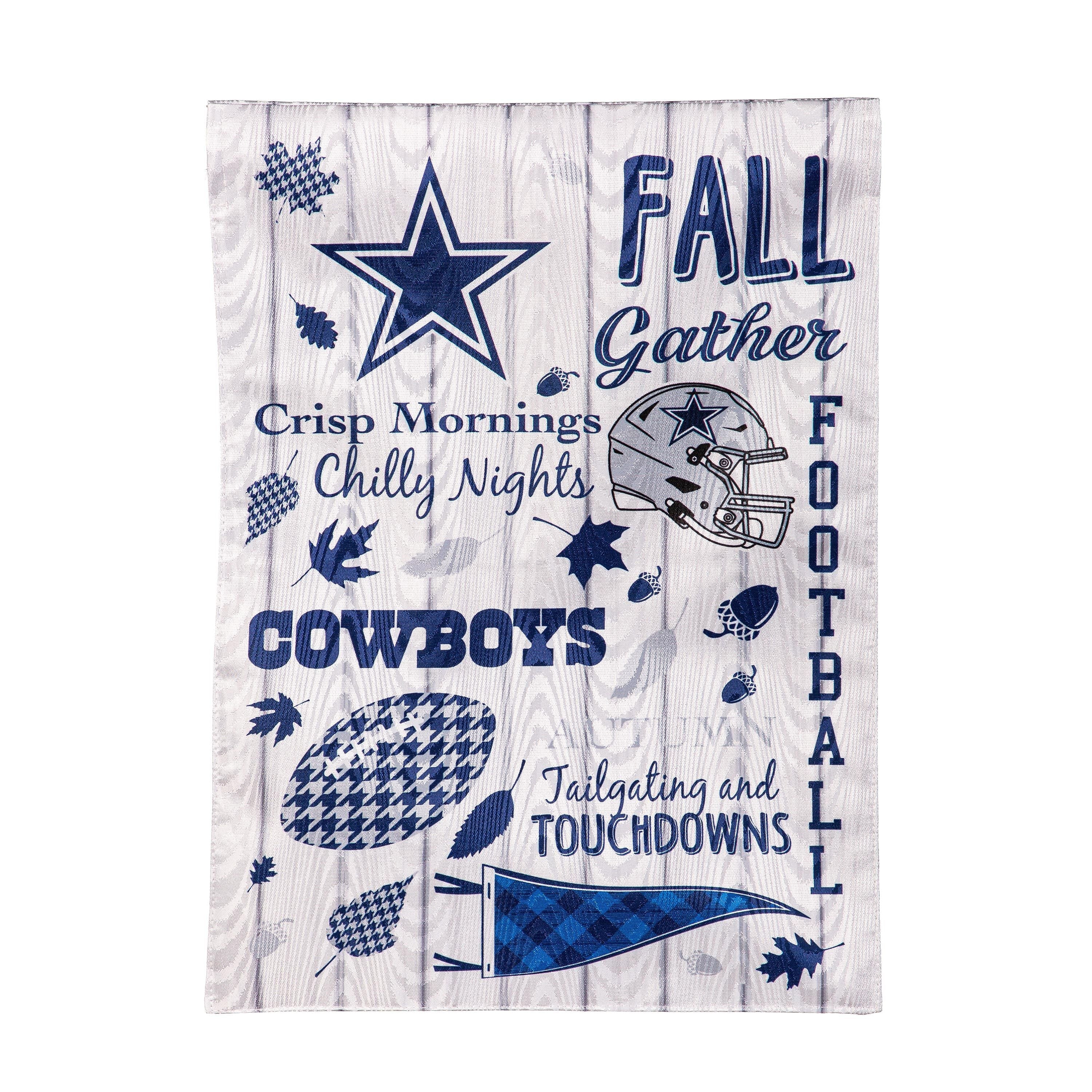 Dallas Cowboys, Moire Flag, GDN, Fall Seasonal - Sports Gifts, Sports Memorabilia, Sports Collectibles, Fan Shop