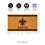 New Orleans Saints, Coir Mat 1C - Sports Gifts, Sports Memorabilia, Sports Collectibles, Fan Shop