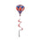 Patriotic Floral Balloon Spinner - Sports Gifts, Sports Memorabilia, Sports Collectibles, Fan Shop