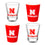 University of Nebraska 4-Piece Ceramic and Glass 2oz. Shot Glass Set - Sports Gifts, Sports Memorabilia, Sports Collectibles, Fan Shop
