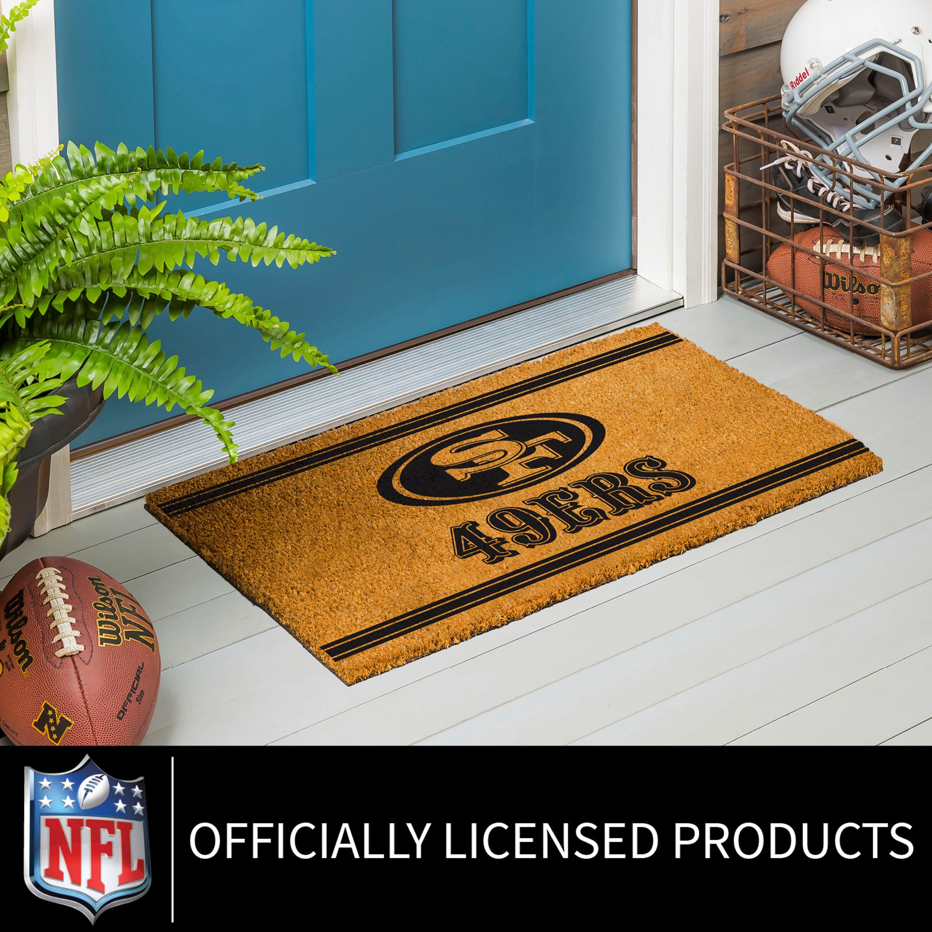San Francisco 49ers, Coir Mat 1C - Sports Gifts, Sports Memorabilia, Sports Collectibles, Fan Shop